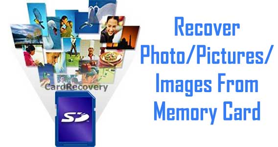 Recover Deleted Photos/Pictures/Images From Memory Card