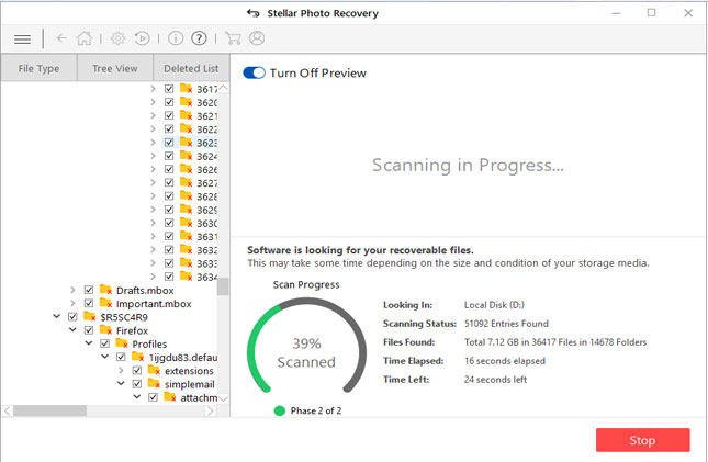 Stellar Photo Recovery Screenshot 3
