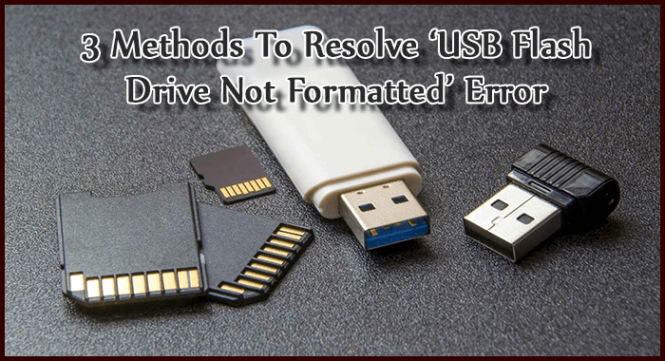 [FIXED] – 3 Methods To Resolve ‘USB Flash Drive Not Formatted’ Error