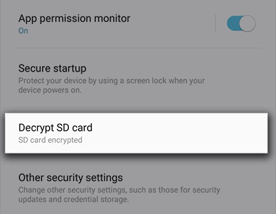 Memory Card Locked Error 