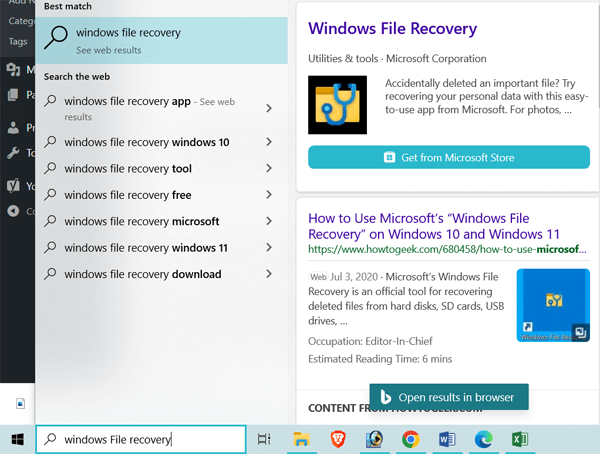 recover shift deleted files