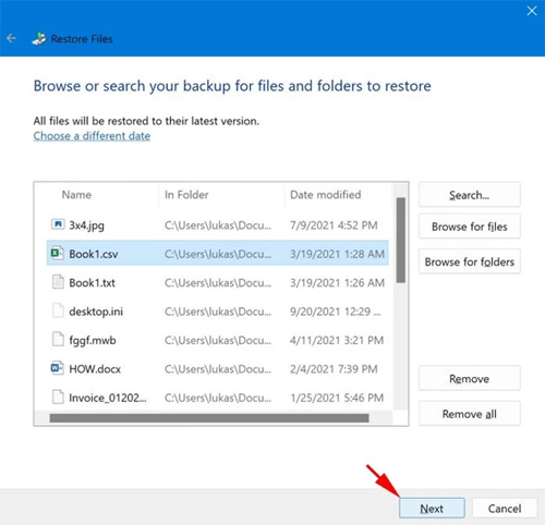 recover shift deleted files
