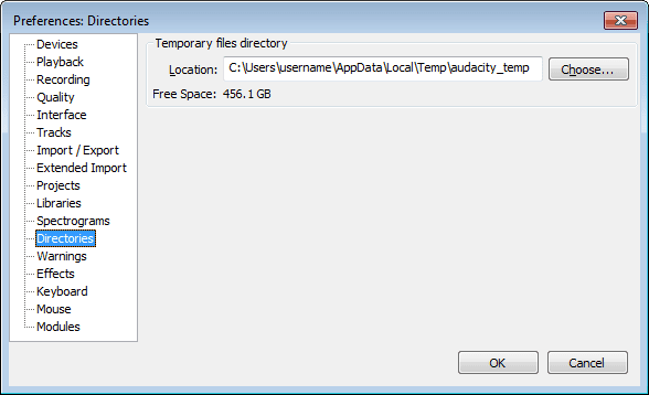 how to recover Audacity files