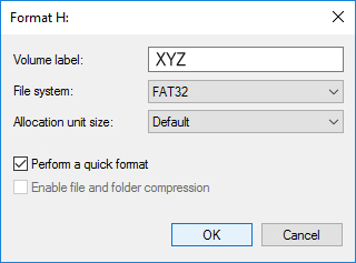 Fix CF card not formatted