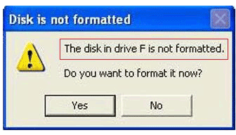 External Hard Drive Not Formatted