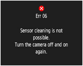 canon camera error codes