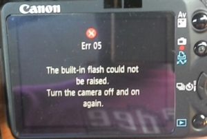 canon camera error codes