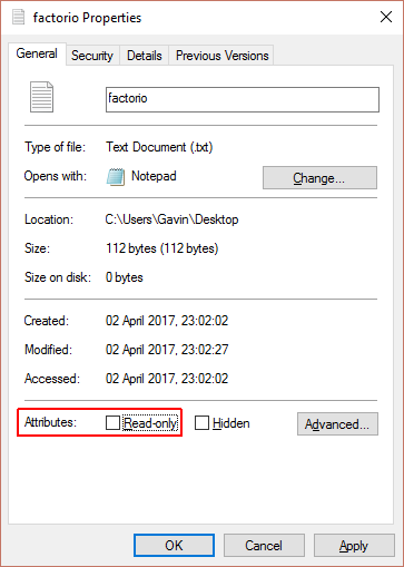 Remove Read-Only File from USB