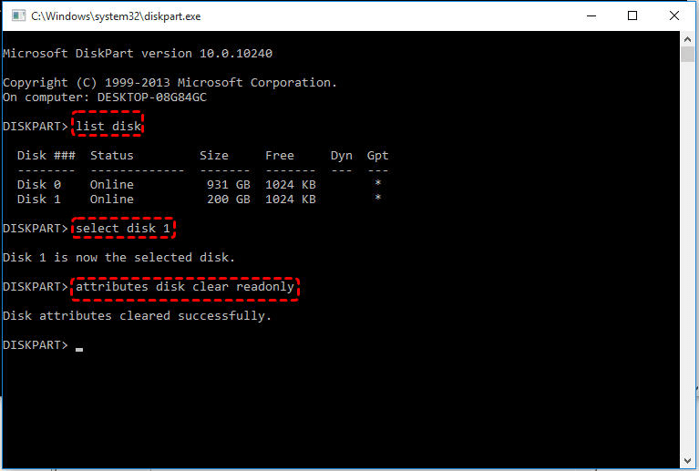 remove write protection from hard drive