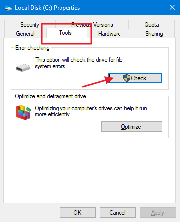 Fix the volume does not contain a recognized file system on Windows 10