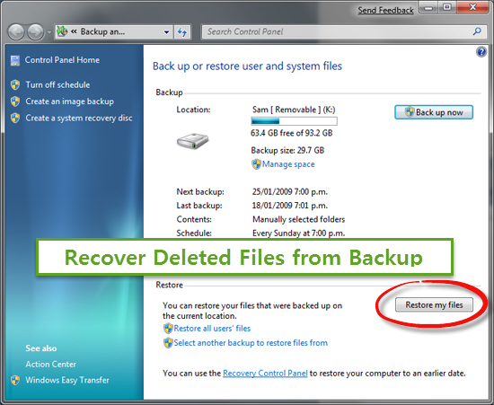 Recover Permanently Deleted Pictures From Backup on Laptop