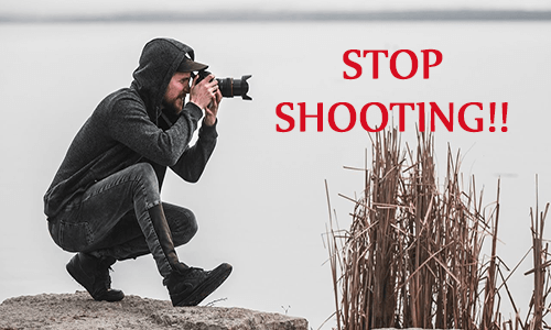 Stop Shooting If Disaster Strikes