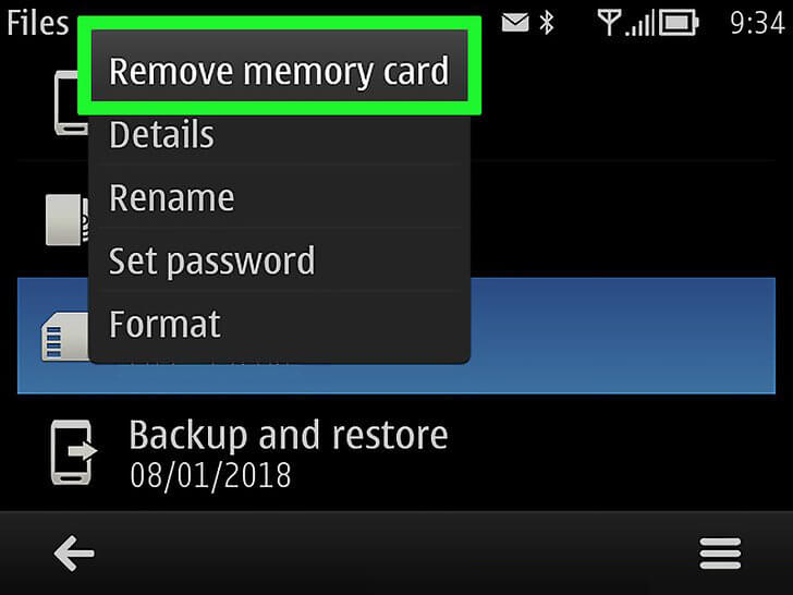 Remove Memory Cards Safely