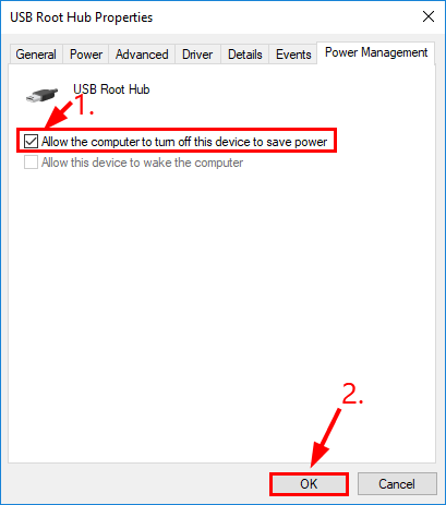 Change Power Management Settings For USB Root Hubs-3