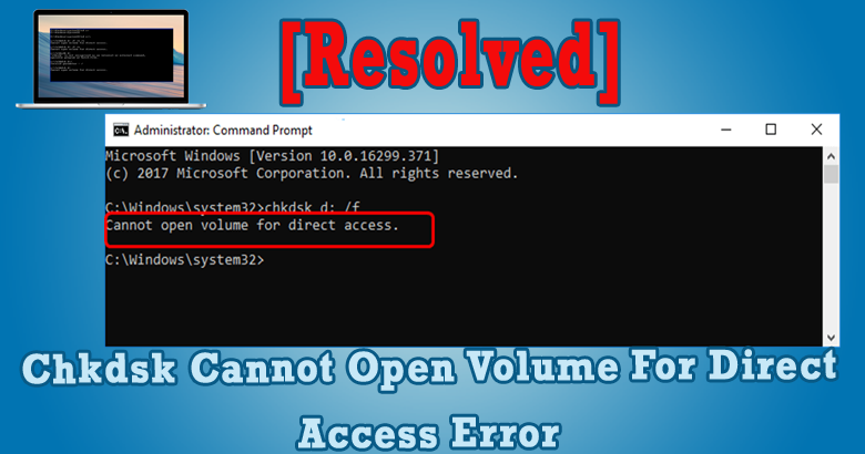 cannot open volume direct collection pen drive