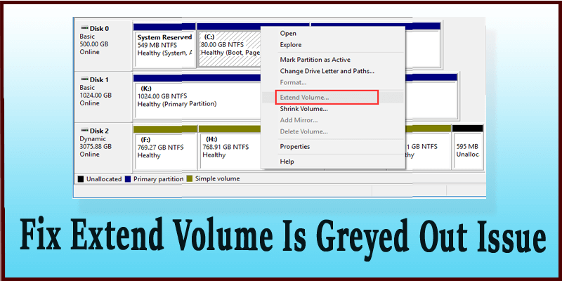 How To Fix Extend Volume Is Greyed Out, Extend Mirrored Volume