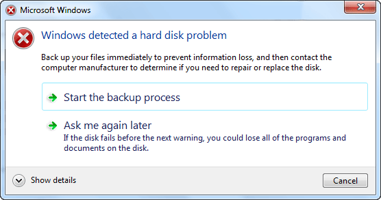 Hard Disk Problem