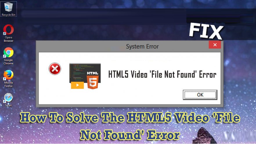 HTML5 file not found