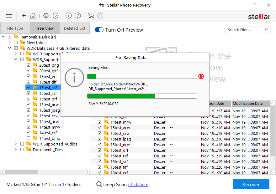 recovered files