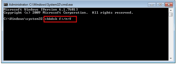 Check Memory Card With CHKDSK