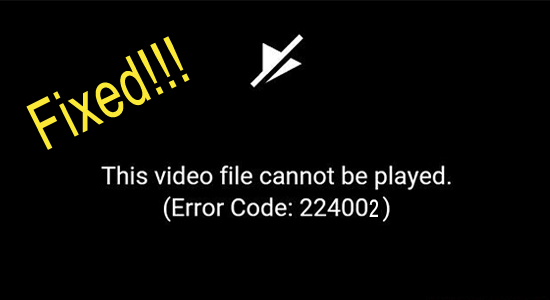 This Video File Cannot Be Played Error Code 224002