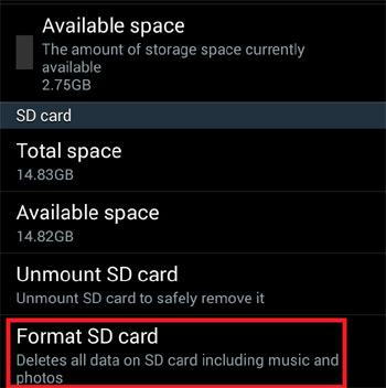 SD card is blank or has unsupported filesystem