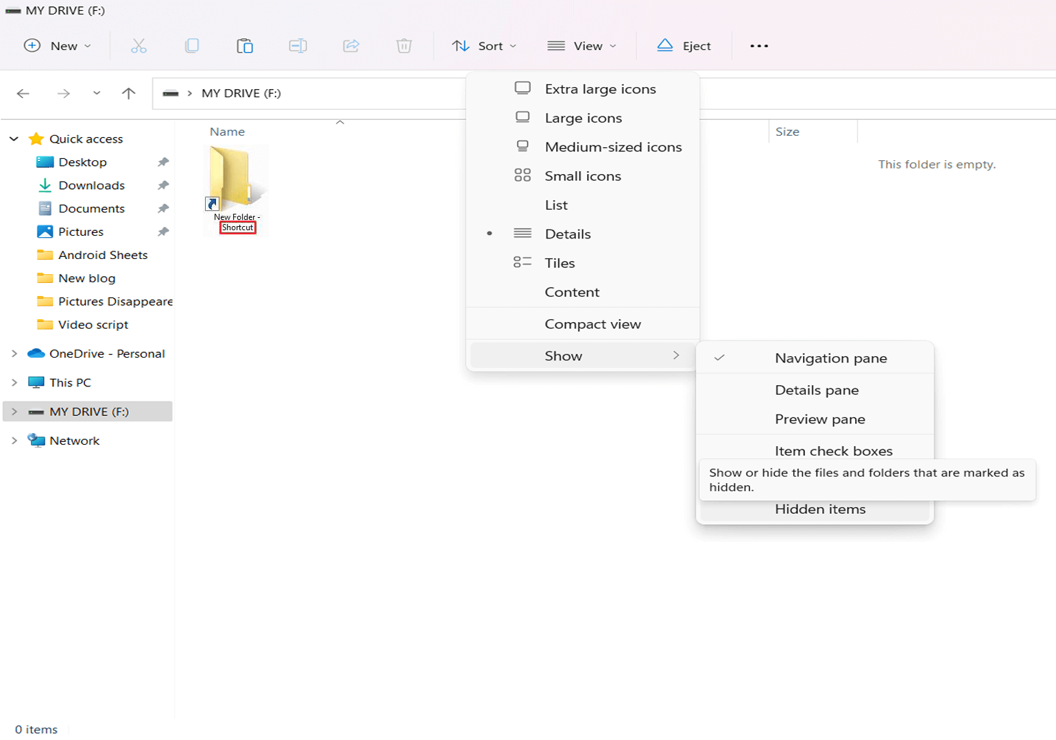 Fix Folders Turned Into Shortcuts