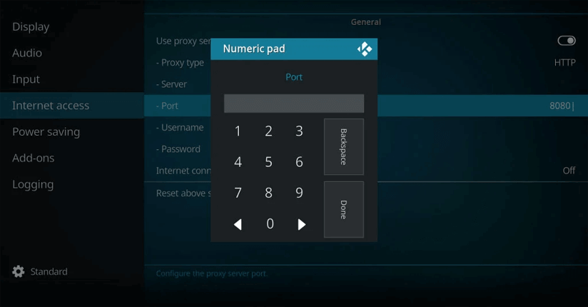 Kodi says cannot connect to network server