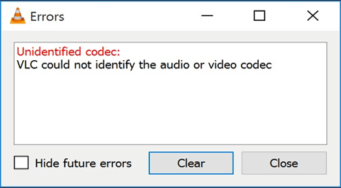 VLC Could Not Identify the Audio or Video Codec