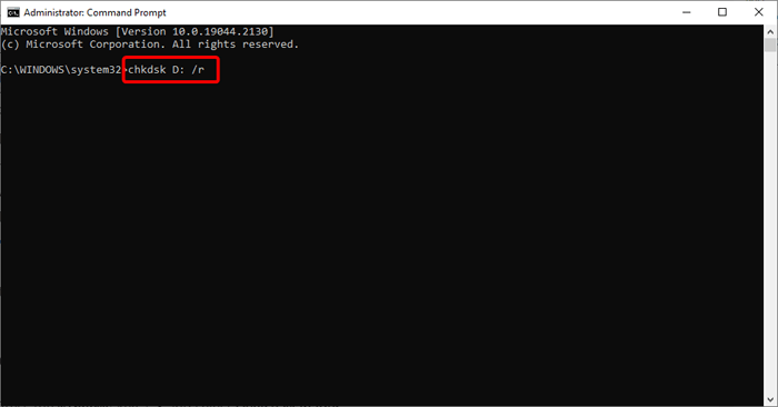 Use Command Prompt Utility