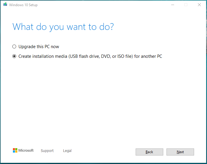 Create Windows 10 Recovery USB
