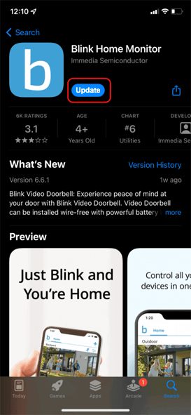 Blink Home Monitoring