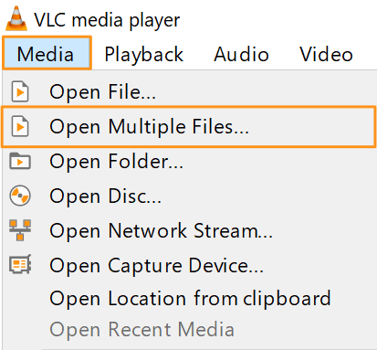 VLC merge videos not working