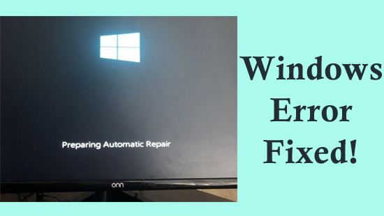 Windows Preparing Automatic Repair Stuck
