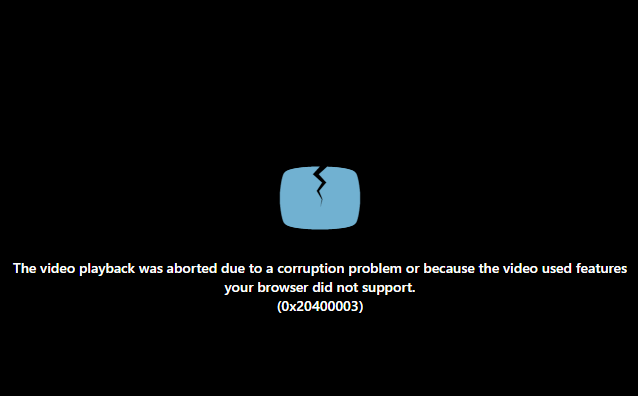 The Media Playback Was Aborted Due to a Corruption Problem